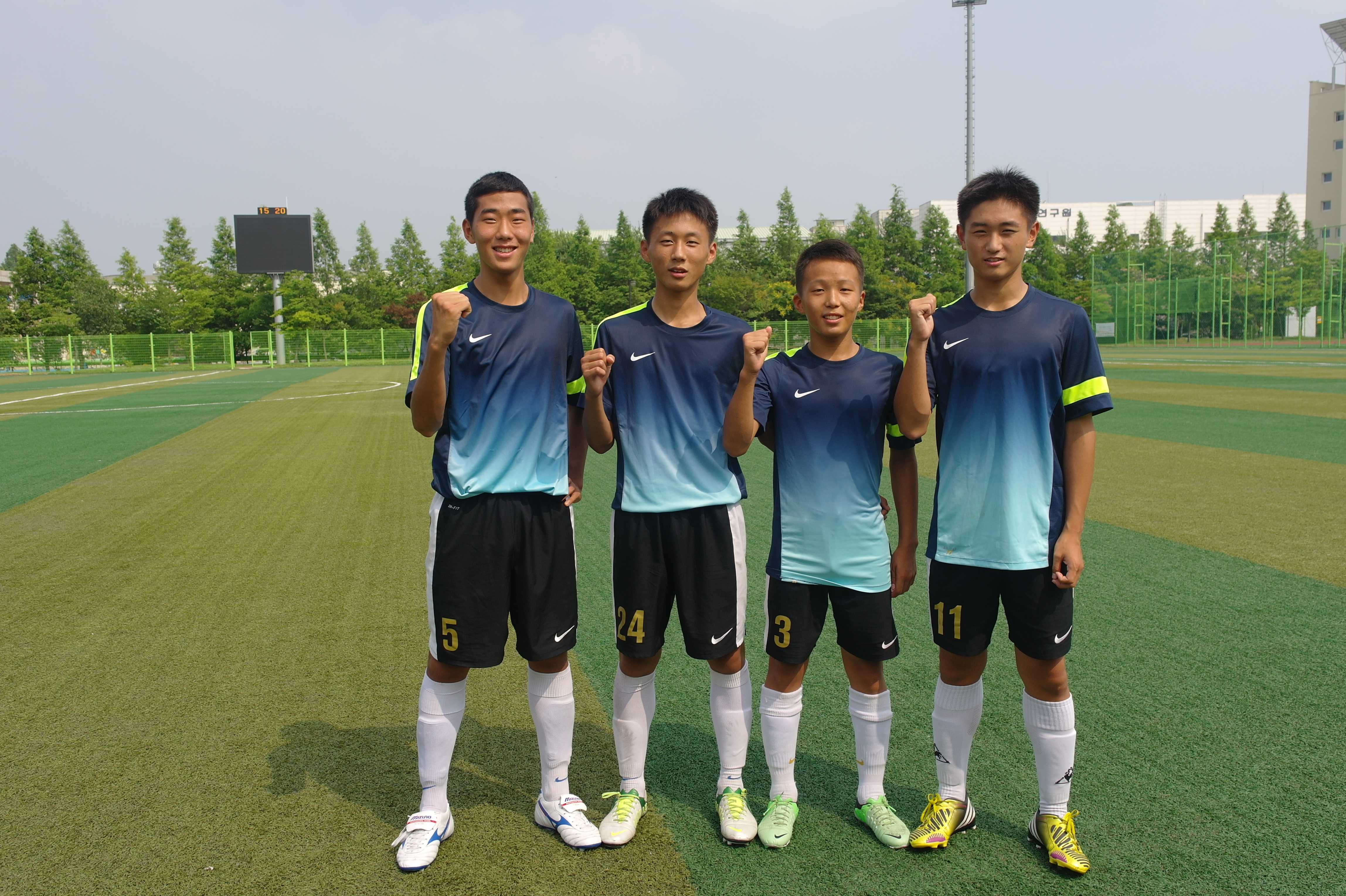 김종인, 강정원, 이상호, 채현기 선수
